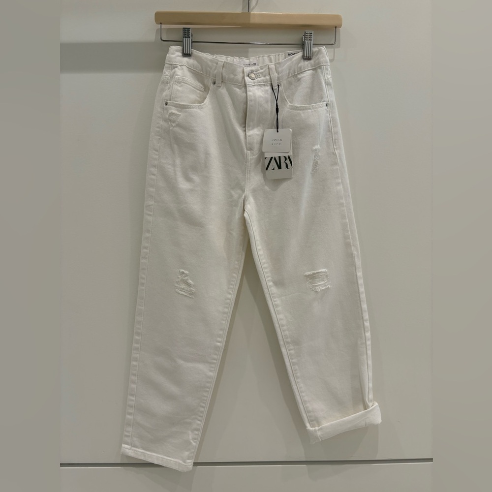ZARA - White ‘Mom Fit’ Jeans